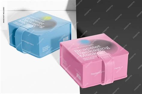 Premium PSD | Bracelet packaging mockup