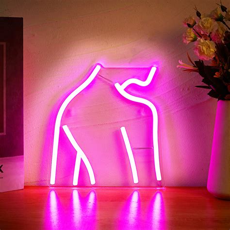 1pc Led Neon Sign 5v Usb Power Supply Light Up Led Neon Sign With On