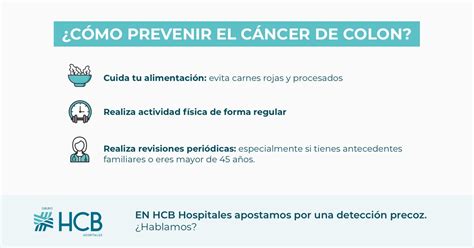 Cómo prevenir el cáncer de colon HCB Hospitales