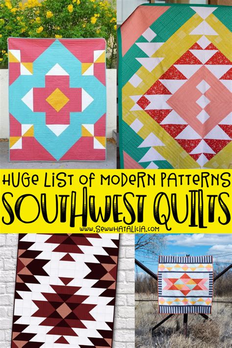 Modern Southwest Quilt Patterns - Sew What, Alicia?