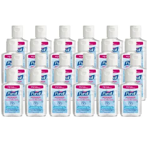 Purell® Advanced Refreshing Gel Hand Sanitizer 2oz Flip Cap Bottle 24case