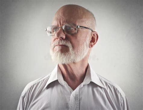 Older Man Looking Away Stock Image Image Of Eyes Looking 8709681