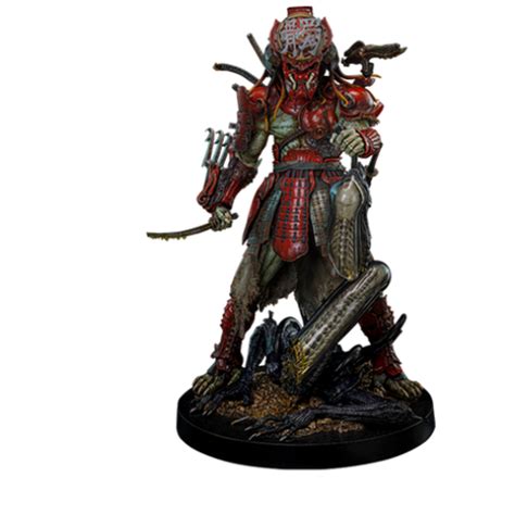 Figure Hot Toys AC06B Alien VS Predator Akaoni Samurai Predator On