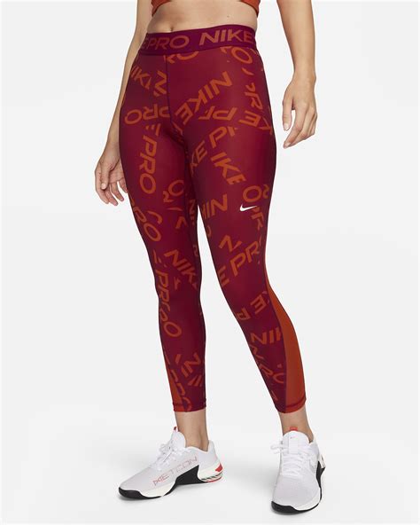 Nike Pro Women S Mid Rise 7 8 Printed Leggings Nike HU