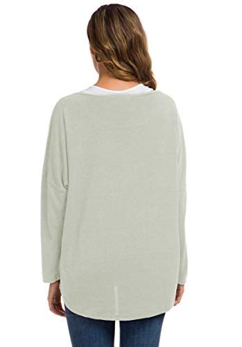 Uget Women S Oversized Baggy Tops Off Shoulder Loose Fitting Pullover