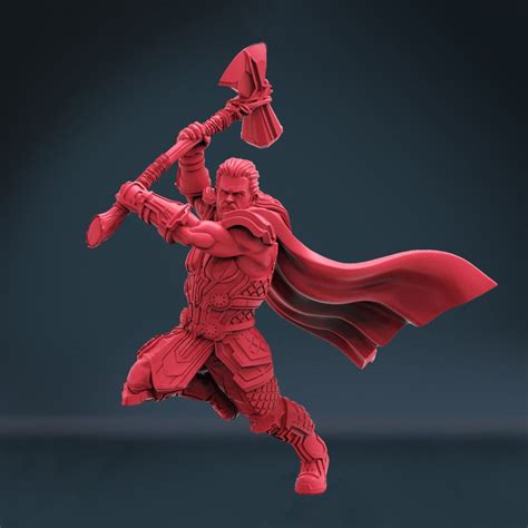 Thor Statues 3d Model Ready To Print Obj Fbx Stl