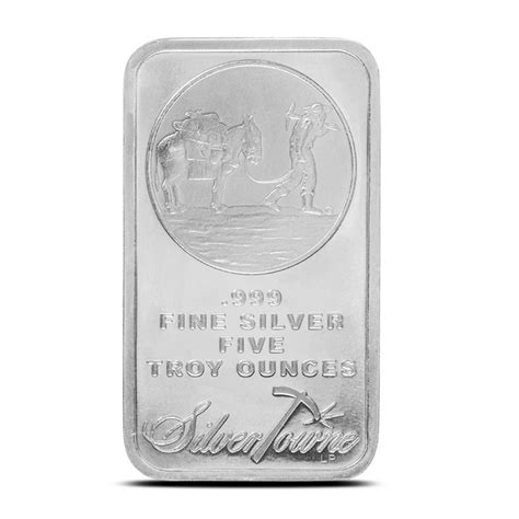 Buy 5 oz SilverTowne Prospector Silver Bar (New) | BullionMax