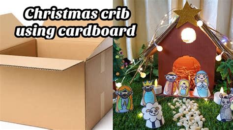 Christmas Crib Making DIY Christmas Crib Decoration Best Out Of Waste