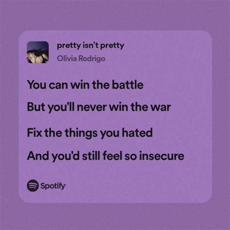 Pretty Isn T Pretty Olivia Rodrigo Guts Canciones Letra De