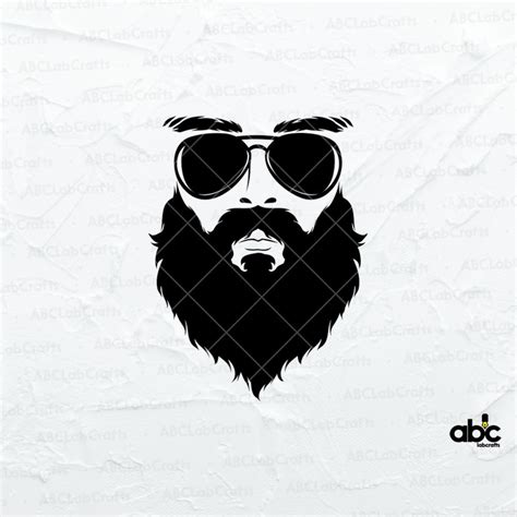 Beard Svg File Bearded Man Svg Aviator Sunglasses Svg Dad Svg Barber Svg Beard Oil Svg Afro