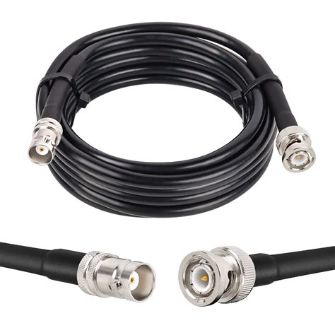 MOOKEERF BNC Male To BNC Female Coaxial Cable 50 Ohm RG8X Coax Cable