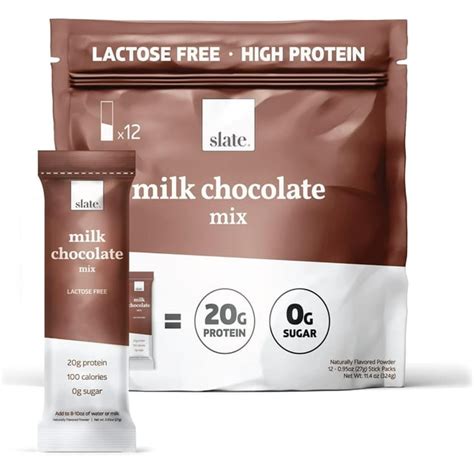 Milk - High Protein Drink Mix, Milk Chocolate, 12 Single-Serve Powder ...