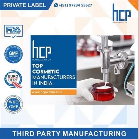 Hcp White Top Cosmetic Manufacturers In India For Cream Packaging