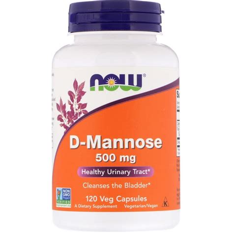 Now Foods D Mannose 500 Mg 120 Veg Capsules By IHerb