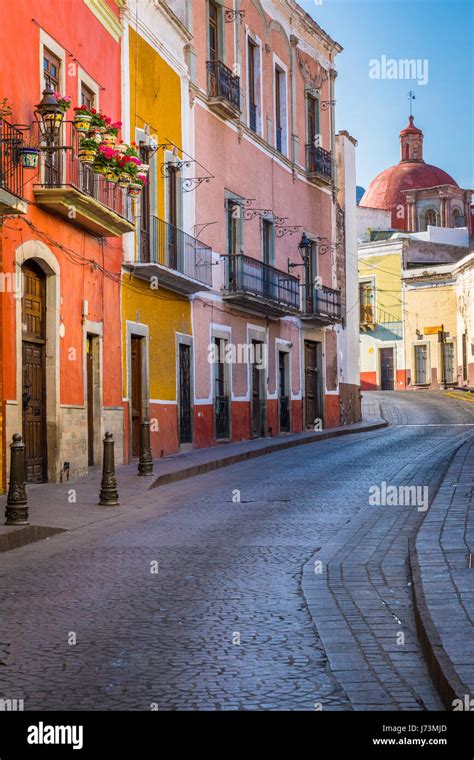 Street in Guanajuato, Mexico ------ Guanajuato is a city and municipality in central Mexico and ...