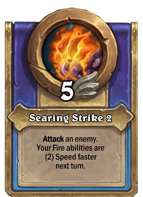 Searing Strike 2 Hearthstone Cards Out Of Games