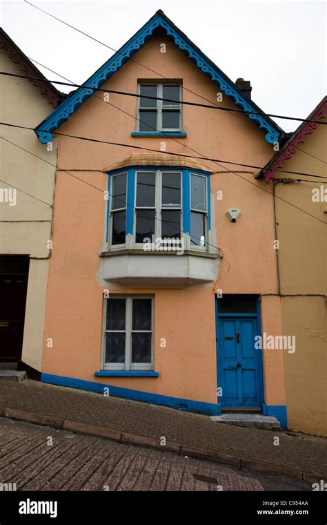 The Multi Colored Deck Of Cards Houses Cobh Built On A Steep Sloping