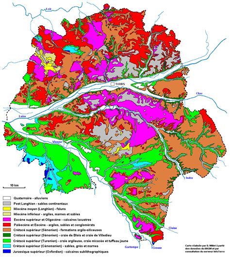 carte géologique de l Indre et Loire