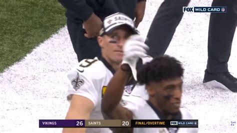 Kyle Rudolph Game Winning TD Catch Vikings Vs Saints NFL YouTube