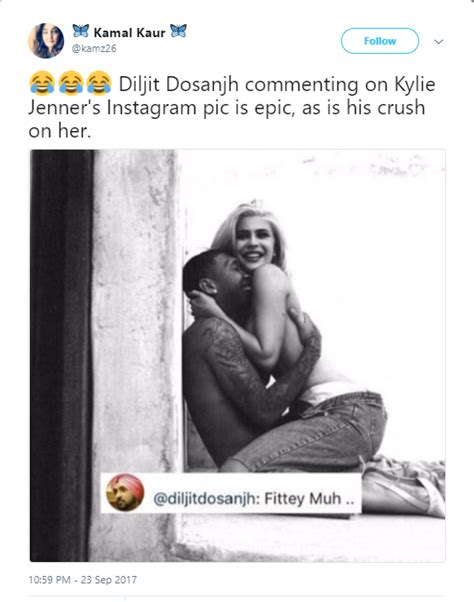 Twitteratis Go Bonkers Over Diljit Dosanjh S Reaction On Kylie Jenner