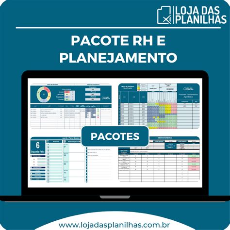 Pacote de Planilhas Recursos Humanos e Planejamento em Excel – Loja das
