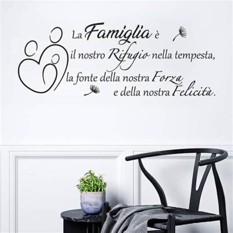 Frasi Famiglia Adesivi Murali Design Originale