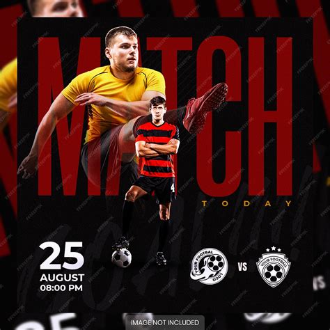 Premium Psd Matchday Poster Social Media Post Template