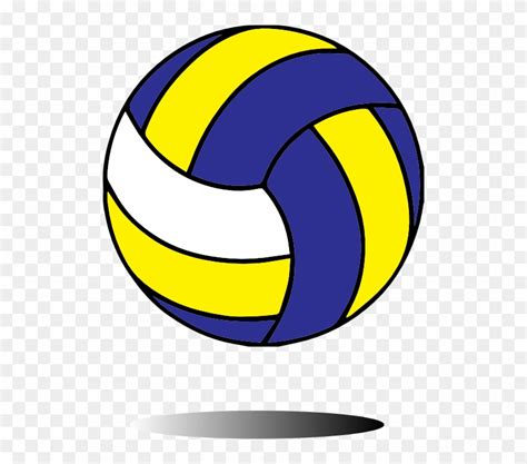 Volleyball Yellow Clipart Hd PNG, Blue Yellow White Volleyball - Clip ...