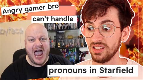 Anti Woke Gamers Rage Over Starfield Pronouns Youtube