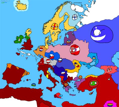 Countryball Europe Map part 4 : r/countryballs_comics