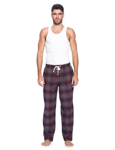 Ashford And Brooks Mens Super Soft Flannel Plaid Pajama Sleep Pants