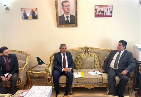 The Executive Director Comsats Calls On The Ambassador Of The Syrian