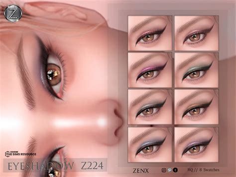 The Sims Resource ZENX EYESHADOW Z224 HQ