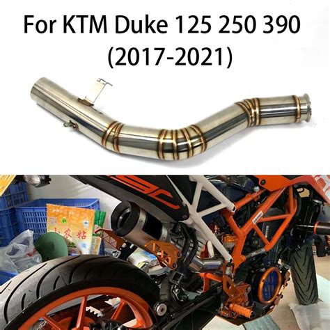 Motorcycle Exhaust Mid Pipe Ktm Duke 390 Full System Exhaust Ktm Duke