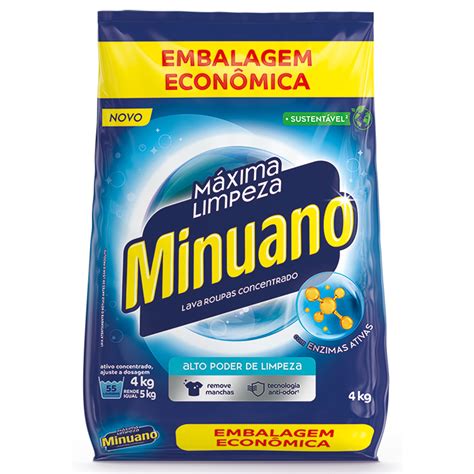 Minuano Lanches - Detergente em Pó Minuano 4kg Embalagem Econômica Azul / Branco | Shopee ...