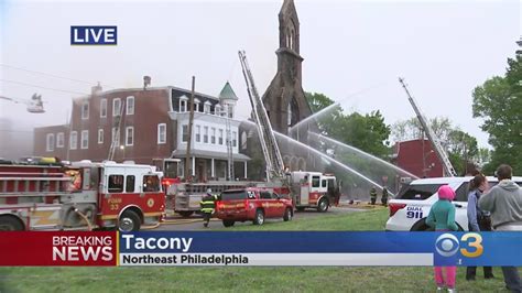 Fire Crews Battle 2 Alarm Fire In Tacony Youtube