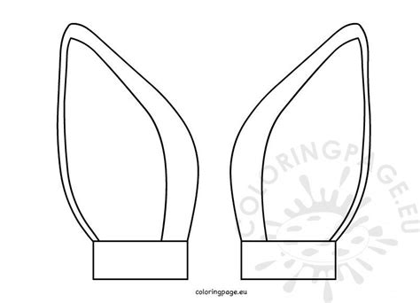 Printable Cat Ear Template Cut Out | Coloring Page