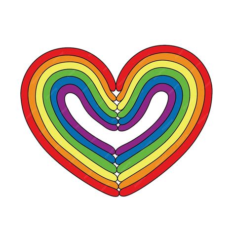 Premium Vector Heart Pride Month Symbol Lgbtq Community Vector