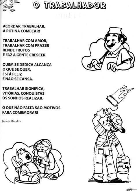 DIA DO TRABALHO 70 ATIVIDADES E DESENHOS 1 DE MAIO PORTAL ESCOLA