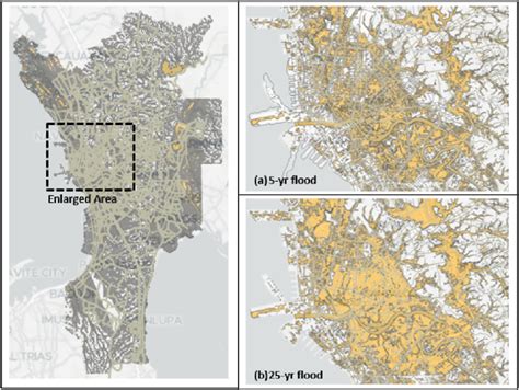 Five-year and 25-year flood maps of Metro Manila (Project Noah ...