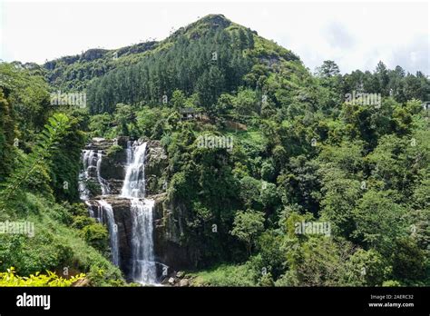 Beautiful Ramboda Waterfall in Central Province, Sri Lanka Stock Photo - Alamy