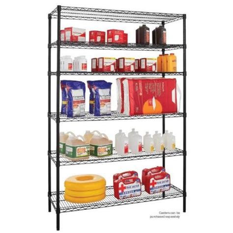 Hdx Tier Commercial Grade Heavy Duty Steel Wire Shelving Unit In