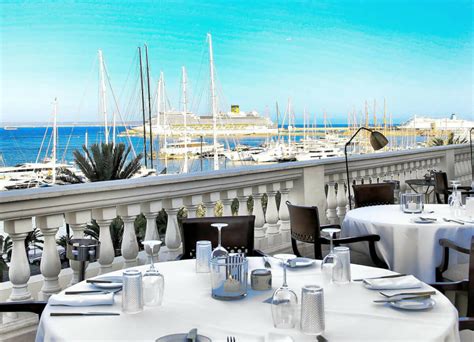 Bahia Mediterraneo First Class Restaurant Harbour Seaview Palma