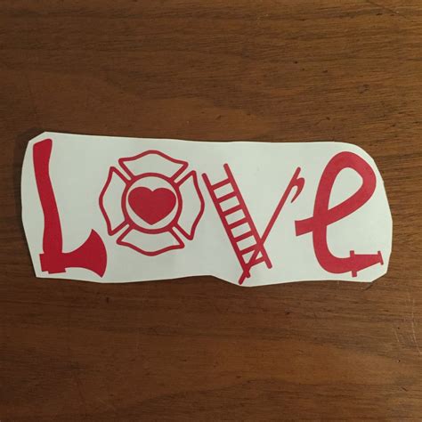 Fire Fighter Love Decal