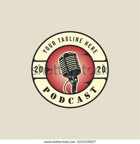 Old Microphone Emblem Logo Vintage Vector Stock Vector (Royalty Free) 2252558027 | Shutterstock