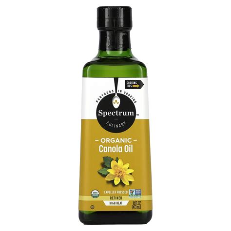 Spectrum Culinary Organic Canola Oil Expeller Pressed Refined 16 Fl