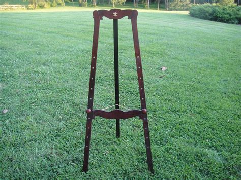 Mahogany Fully Adjustable Floor Easel (#1089C)