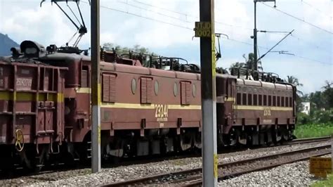 Indian Railways DUAL WAG 5 Hauled Fully Loaded Coal Freight Train