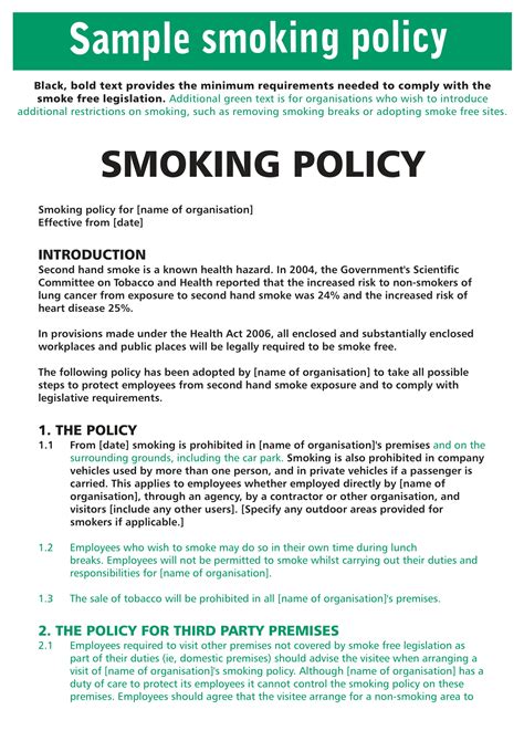 Smoking Policy 10 Examples Format How To Develop Pdf