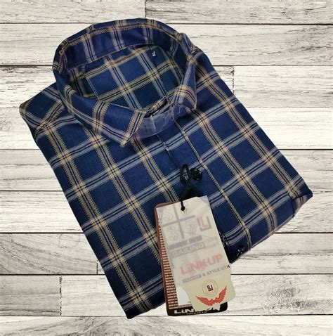 Cotton Small Checks Mens Check Shirts Full Sleeves Casual At Rs 200